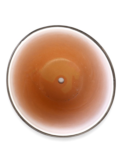 Горшок для цветов «Штрих», 5 л, d=22 см, h=19.5 см, с поддоном, керамический, белый