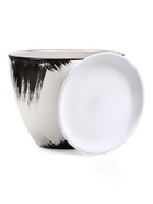 Горшок для цветов «Штрих», 8 л, d=30 см, h=23 см, с поддоном, керамика, белый - Фото 4