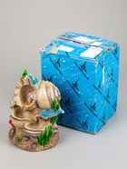 УЦЕНКА Фонтан "Дельфины" ракушки, 11х16х24 см (с подсветкой) - фото 14928168