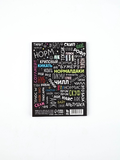 Ежедневник А6, 80 л. «Сленг»