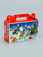 Подарочная новогодняя коробка «Сияние праздника» , подарочек малый 17.5×7×10.5 см - фото 809108039