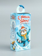 Подарочная новогодняя коробка «Снежные игры» , сюрприз 11×6×21 см - фото 116600062