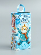 Подарочная новогодняя коробка «Снежные игры» , сюрприз 10×6×21 см - Фото 4