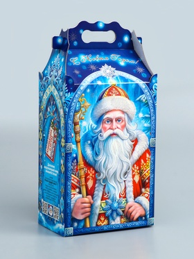 Подарочная новогодняя коробка Корпоратив «Новогодние традиции» 20.3×12.3×41 см