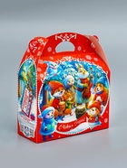 Подарочная новогодняя коробка «Лесные колядки», Баул 22×9×22 см - фото 809108136