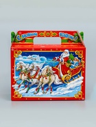 Подарочная новогодняя коробка «Чудеса», Чемодан 23?10.5?16.5 см (комплект 2 шт) - фото 51142142