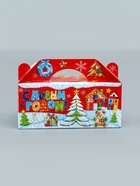 Подарочная новогодняя коробка «Лоскутки», 25×9.5×11 см - фото 809108174