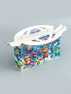 Подарочная новогодняя коробка «Лесное диско» , Портфель макси широкий, 37×8×20.2 см - фото 809141613