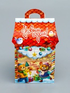 Подарочная новогодняя коробка «Карамельный», домик, 12×12×19 см 10894599