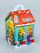 Подарочная новогодняя коробка «Волшебная лавка», домик, 12×12×19 см - фото 809108267