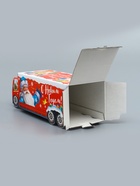 Подарочная коробка Новогодняя Фура «Везу радость» с анимацией 36×15×10 см - фото 809141632