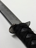 УЦЕНКА Макет оружия «Сувенирные катаны на подставке 3в1. Рептилия чёрная», ножны кожзам, 47/70/89 см - Фото 12