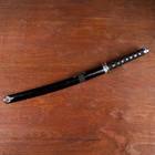 УЦЕНКА Макет оружия «Сувенирные катаны на подставке 3в1. Рептилия чёрная», ножны кожзам, 47/70/89 см - Фото 3