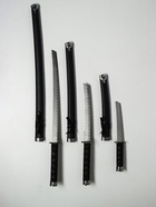 УЦЕНКА Макет оружия «Сувенирные катаны на подставке 3в1. Рептилия чёрная», ножны кожзам, 47/70/89 см - Фото 9