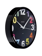 УЦЕНКА Часы настенные, серия: Детские, «Радужные цифры», d=23 см, черный обод - Фото 3