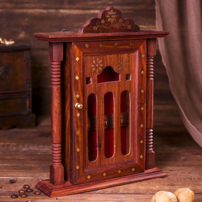 УЦЕНКА Ключница «Замок» дерево 29×22×6.5 см - Фото 1