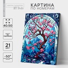УЦЕНКА Картина по номерам на холсте «Сакура», 40×50 см - Фото 1