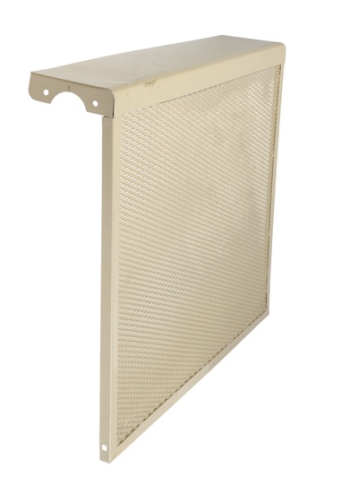 УЦЕНКА Экран на чугунный радиатор ZEIN, 690×610×150 мм, 7 секций, металлический, бежевый