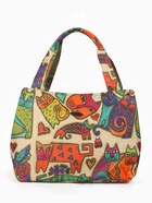 Сумка дорожная на молнии, разноцветная - Фото 2