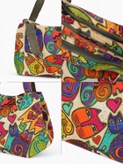 Сумка дорожная на молнии, разноцветная - Фото 3