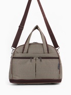 Сумка дорожная Lucky Mark на молнии, 3 наружных кармана, с увеличением, длинный ремень, бежевый/коричневый - Фото 2