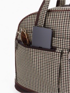 Сумка дорожная Lucky Mark на молнии, 3 наружных кармана, с увеличением, длинный ремень, бежевый/коричневый - Фото 10