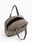 Сумка дорожная Lucky Mark на молнии, 3 наружных кармана, с увеличением, длинный ремень, бежевый/коричневый - Фото 11