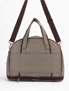 Сумка дорожная Lucky Mark на молнии, 3 наружных кармана, с увеличением, длинный ремень, бежевый/коричневый - Фото 4