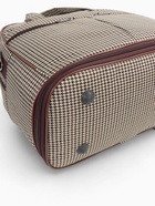 Сумка дорожная Lucky Mark на молнии, 3 наружных кармана, с увеличением, длинный ремень, бежевый/коричневый - Фото 8