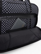 Сумка дорожная на молнии, с увеличением, наружный карман, длинный ремень, чёрный - Фото 12