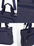 Сумка дорожная на молнии, с увеличением, наружный карман, длинный ремень, сиреневый - Фото 3