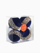 Ёлочные шары новогодние «Освин», набор 4 шт., d=8 см, синий - Фото 3