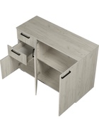 Комод напольный «Стандарт – 3», 1200×828×460 мм, цвет дуб крафт белый - фото 51142306