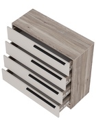 Комод напольный «Урбан КМ – 027», 902×833×372 мм, цвет дуб смоки/кашемир - фото 51142330