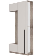 Прихожая «Урбан ПР – 01», 1202×2293×372 мм, цвет дуб смоки/кашемир - Фото 4