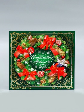 Коробка подарочная новогодняя Биг бокс 34×14×35.5 см