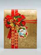 Коробка подарочная новогодняя «Золотая сумка» 21.5×25.6×11 см - фото 51142375