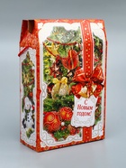 Коробка подарочная новогодняя «Яркий праздник» 22.5×34×10 см - фото 116600292