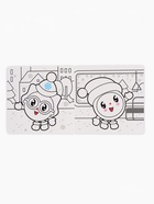 Раскраска многоразовая «Встречаем Новый год», 12 стр., маркеры, Малышарики - Фото 5