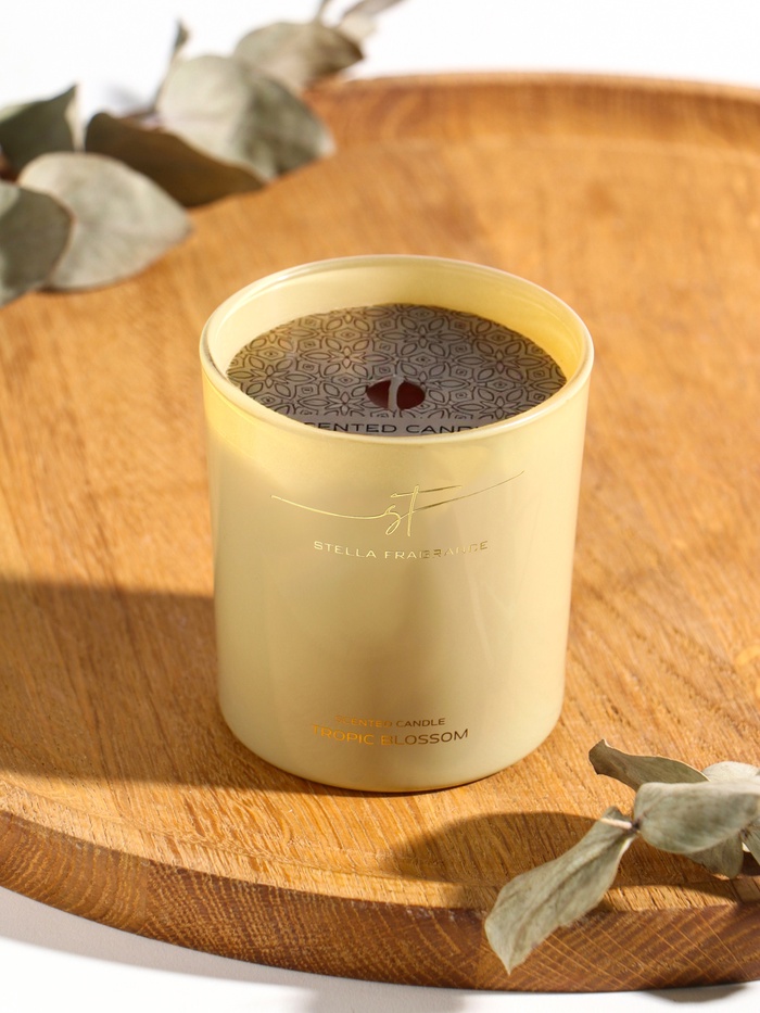 Ароматическая свеча Stella Fragrance 160 г, Tropic Blossom - Фото 1