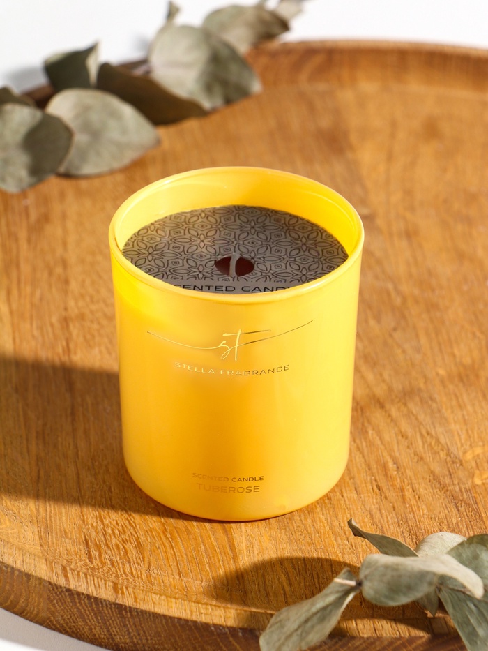 Ароматическая свеча Stella Fragrance 160 г, Tuberose - Фото 1