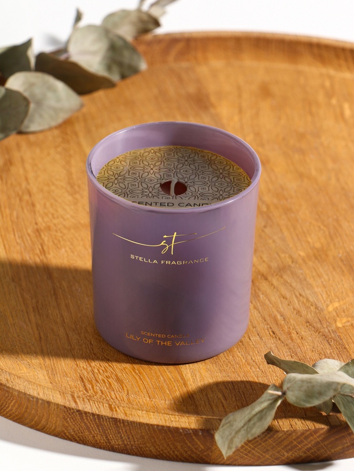 Ароматическая свеча Stella Fragrance 160 г, Lily of the valley - Фото 1