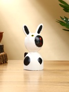 УЦЕНКА Набор сувенирный «Зайки» дерево H 14, 12, 9 см, цв. бело-чёрный 10916895