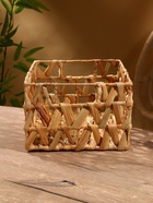 УЦЕНКА Корзина плетеная 30x23x15 см, водный гиацинт - Фото 3