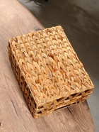 УЦЕНКА Корзина плетеная 30x23x15 см, водный гиацинт - Фото 7