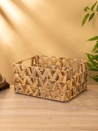 УЦЕНКА Корзина плетеная 30x23x15 см, водный гиацинт - Фото 8