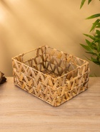 УЦЕНКА Корзина плетеная 30x23x15 см, водный гиацинт - Фото 10