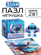 Пазл и мягкая игрушка «Стич», подарочный набор 2в1, 35 деталей - Фото 1