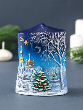 Свеча декоративная «Новогодняя» 5×8×11 см