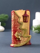 Свеча декоративная «Рождественская» 7.5×4×12 см, золотой - Фото 3